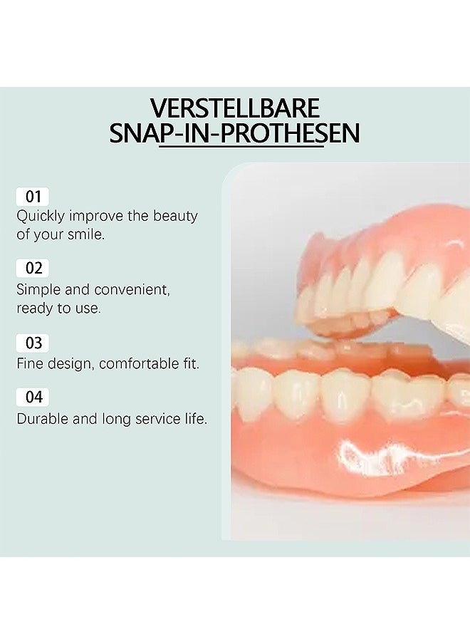 ORALHOE Silicone False Teeth, Adjustable Snap-On Braces, Comfortable Temporary Dental Restoration Kit  - Image 3