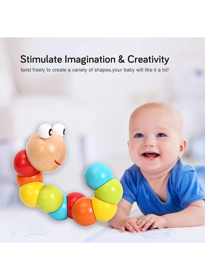 Baby Toys 6 to 12 Months, 12-18 Months, 3-6 Months Development, Prone Time Toys Crawling Toys - Baby Toys - Caterpillar Twist Toys for Baby Boys and Girls  - Image 2