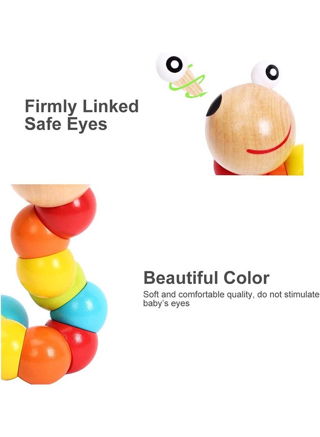 Baby Toys 6 to 12 Months, 12-18 Months, 3-6 Months Development, Prone Time Toys Crawling Toys - Baby Toys - Caterpillar Twist Toys for Baby Boys and Girls  - Image 3