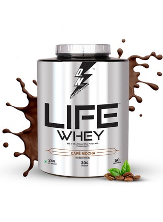 Life Whey Protein Powder with 30g Protein per Serving & Digest Enzymes for Muscle Recovery with Immune Support 50 Servings Supplement Cafe Mocha 2Kg - pzsku/Z049C2E787C21A522E2DBZ/45/_/1725379352/88463df0-9f43-4f99-9a55-d1180c444527