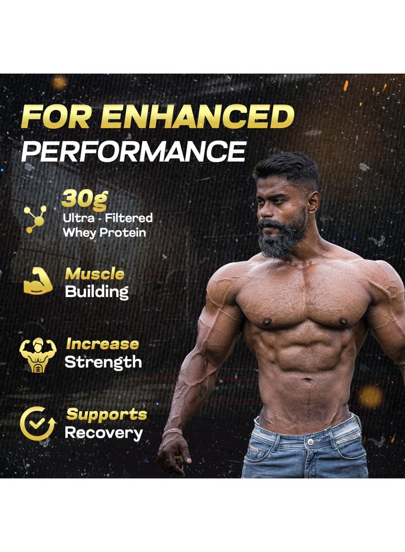 Life Whey Protein Powder with 30g Protein per Serving & Digest Enzymes for Muscle Recovery with Immune Support 50 Servings Supplement Cafe Mocha 2Kg