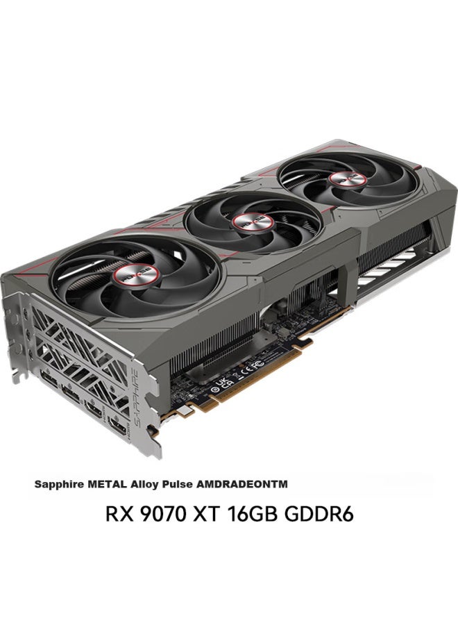 Sapphire Amd Radeon™ Rx 9070 Xt 16gb Gddr6 Metal Alloy Pulse Deepseek Ai Artificial Intelligence Gaming Graphics Card - Image 1
