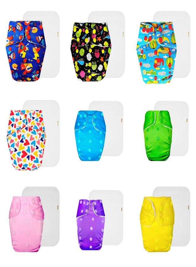 حفاضات دمبلدو القماشية الممتازة مع حشوة قطنية (عبوة من 9) | شعور بالجفاف والراحة | مانعة للتسرب | مناسبة للسفر | للاستخدام طوال اليوم | من 3 أشهر إلى 3 سنوات | للجنسين - Image 1