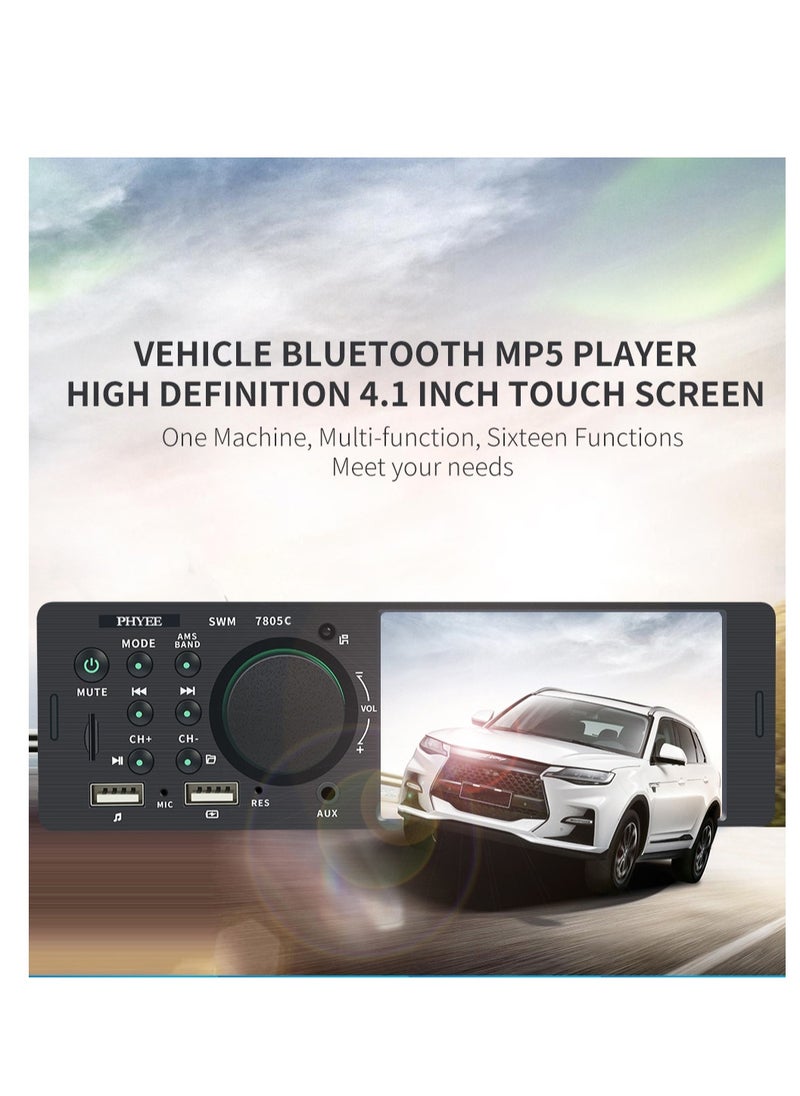 SWM - Car MP5 Player 4 inch Touch Screen Version Dual USB Smart Bluetooth Radio Car Audio - Image 1