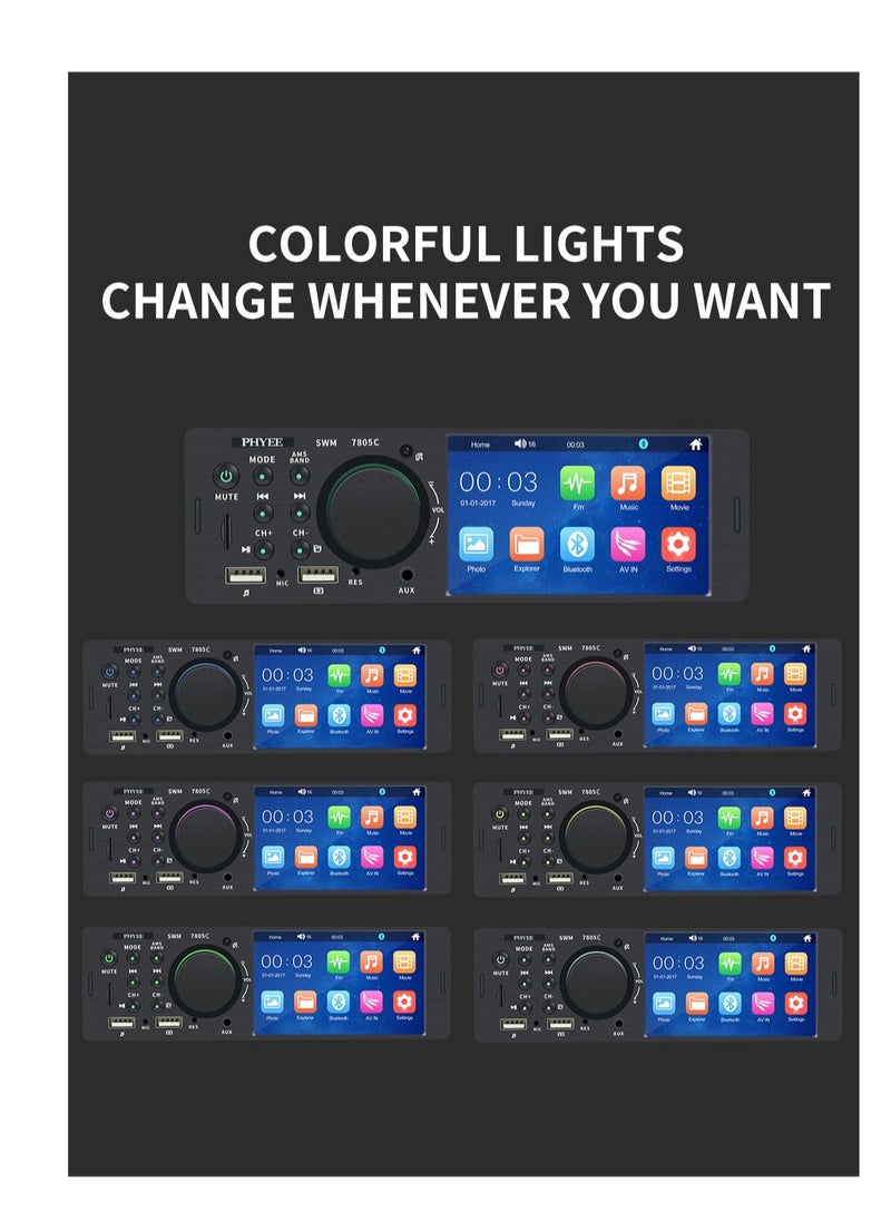 SWM - Car MP5 Player 4 inch Touch Screen Version Dual USB Smart Bluetooth Radio Car Audio - Image 1