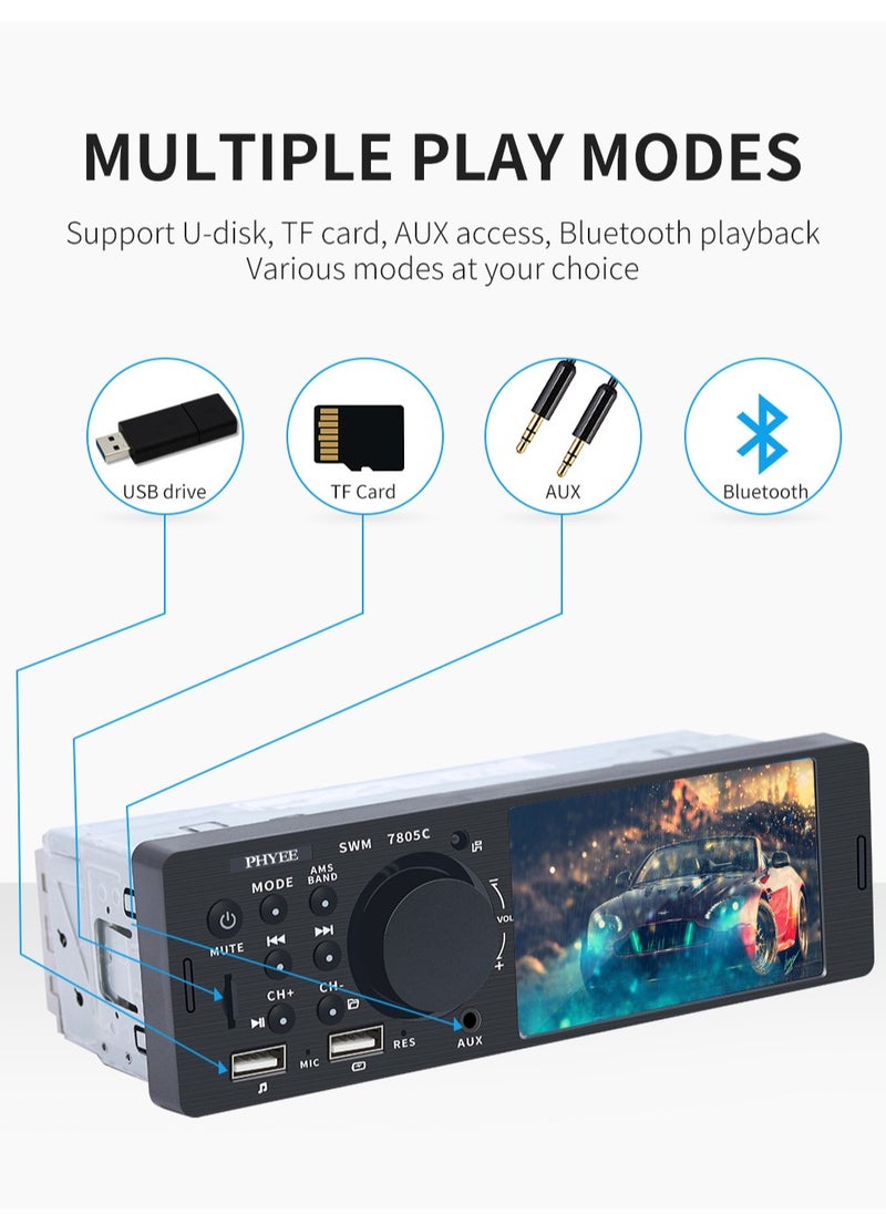 SWM - Car MP5 Player 4 inch Touch Screen Version Dual USB Smart Bluetooth Radio Car Audio - Image 1
