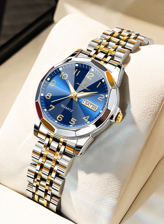 POEDAGAR Watches for Women Stylish Stainless Steel Water Resistant Quartz Analog Watch - Image 1
