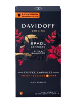 Davidoff Brazil Espresso Rich And Balanced Coffee Capsules  - Image 1