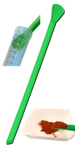 LevGo® 17241 Macro smartSpatula® Disposable Multipurpose Laboratory Spatula, PP, 310 x 11 mm (150 spatulas per Pack). Look for The V at The Neck.® - Image 1