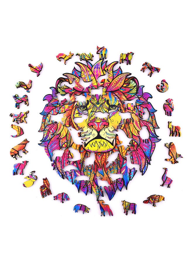 XiuWoo 200-Piece Animal Shaped Wooden Jigsaw Puzzle Set - Image 2