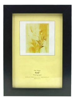 Decorhills Photo Frame Single with Tabletop & Wall Mount Display for 4x6 Inch Photo Size, Ideal Addition to Any Décor Elegant Black Frame, 1-Piece  - Image 1