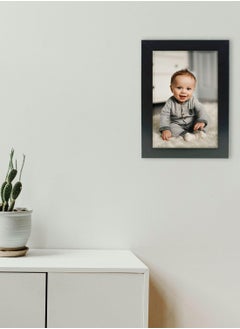 Decorhills Photo Frame Single with Tabletop & Wall Mount Display for 4x6 Inch Photo Size, Ideal Addition to Any Décor Elegant Black Frame, 1-Piece  - Image 2