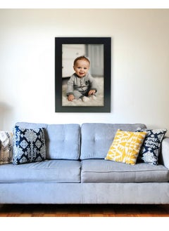 Decorhills Photo Frame Single with Tabletop & Wall Mount Display for 4x6 Inch Photo Size, Ideal Addition to Any Décor Elegant Black Frame, 1-Piece  - Image 4