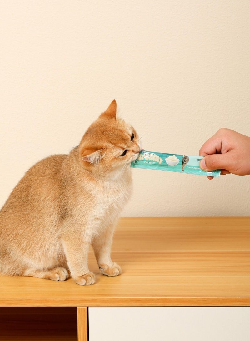 mpets Creamy Treats for Cats – Salmon & Beef 4x15g - Image 4