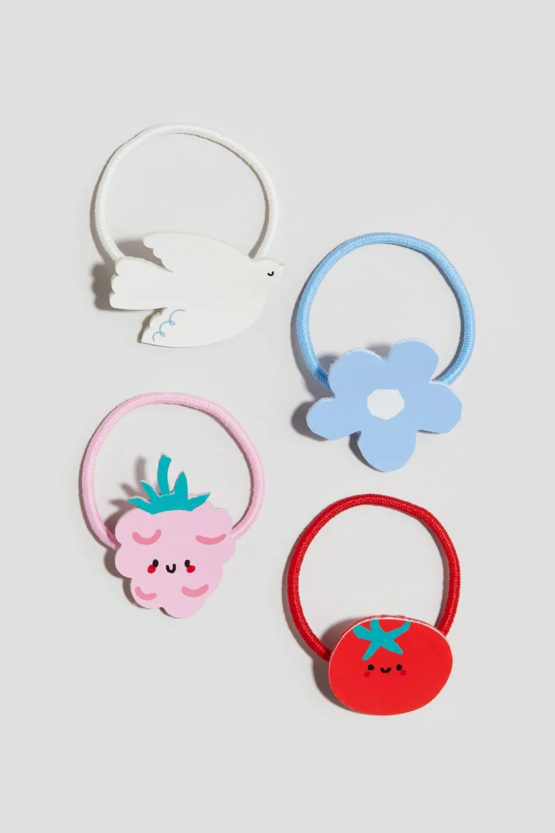 اتش اند ام ربطات شعر بشكل فيونكة - 4 قطع