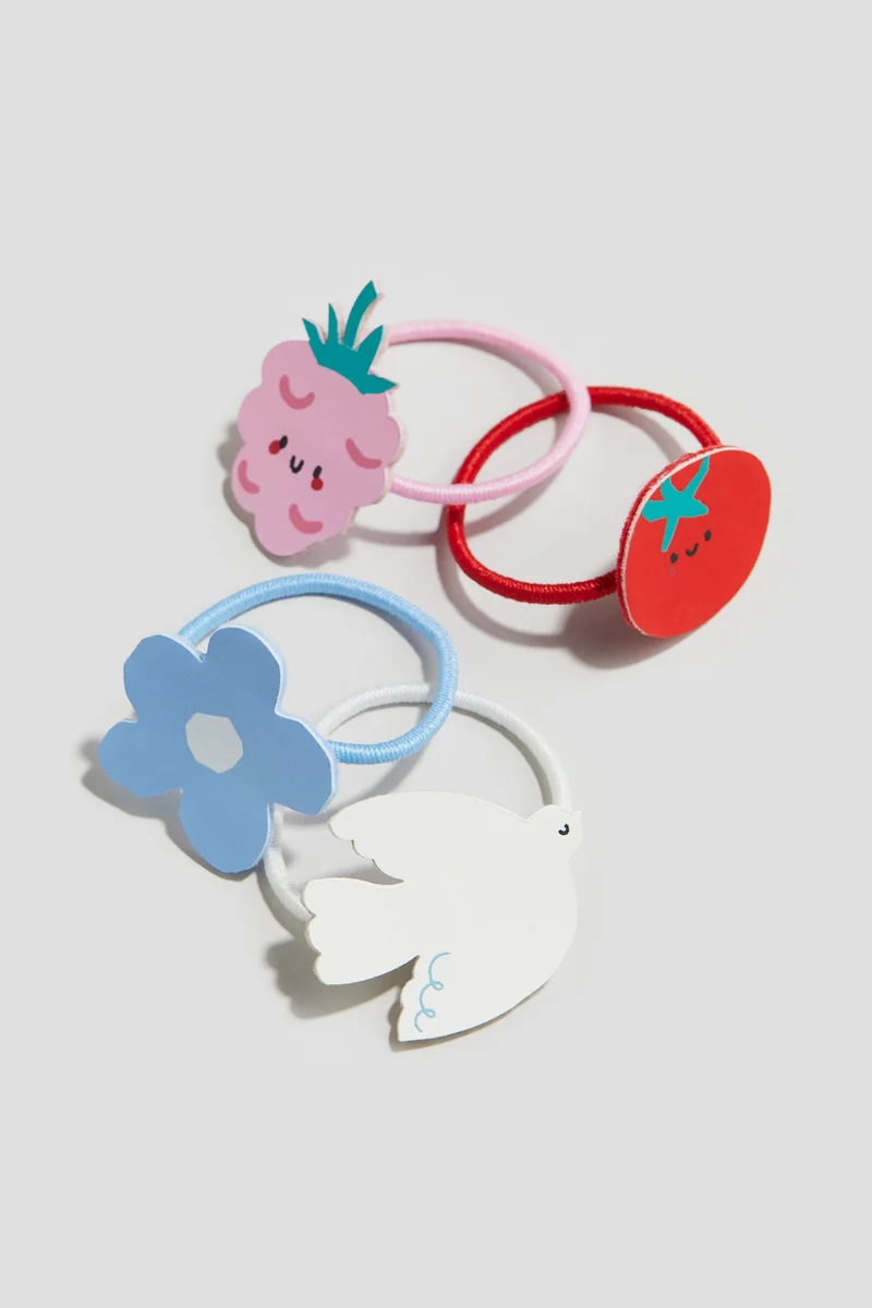 اتش اند ام ربطات شعر بشكل فيونكة - 4 قطع