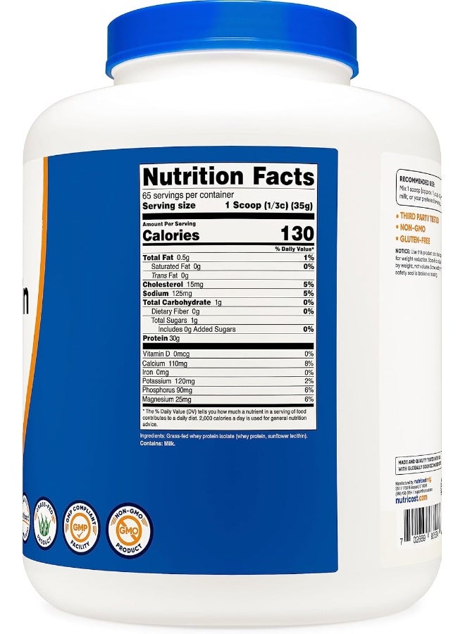 Nutricost Grass-Fed Whey Protein Isolate - Rbgh Free, Non-Gmo And Gluten Free - Image 3