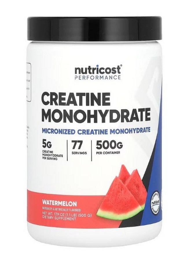 Performance Creatine Monohydrate Watermelon 1.1 lb 500 g - Image 1