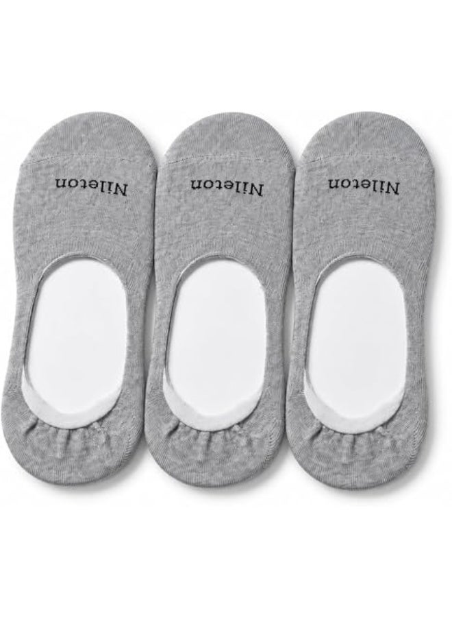 Nileton Women’s Cotton Ballerina Socks – Pack of 3 – No Show Low Cut Footie Liner Socks for Flats, Loafers & Sneakers – Invisible Socks - Soft Comfortable Everyday Socks - Image 1