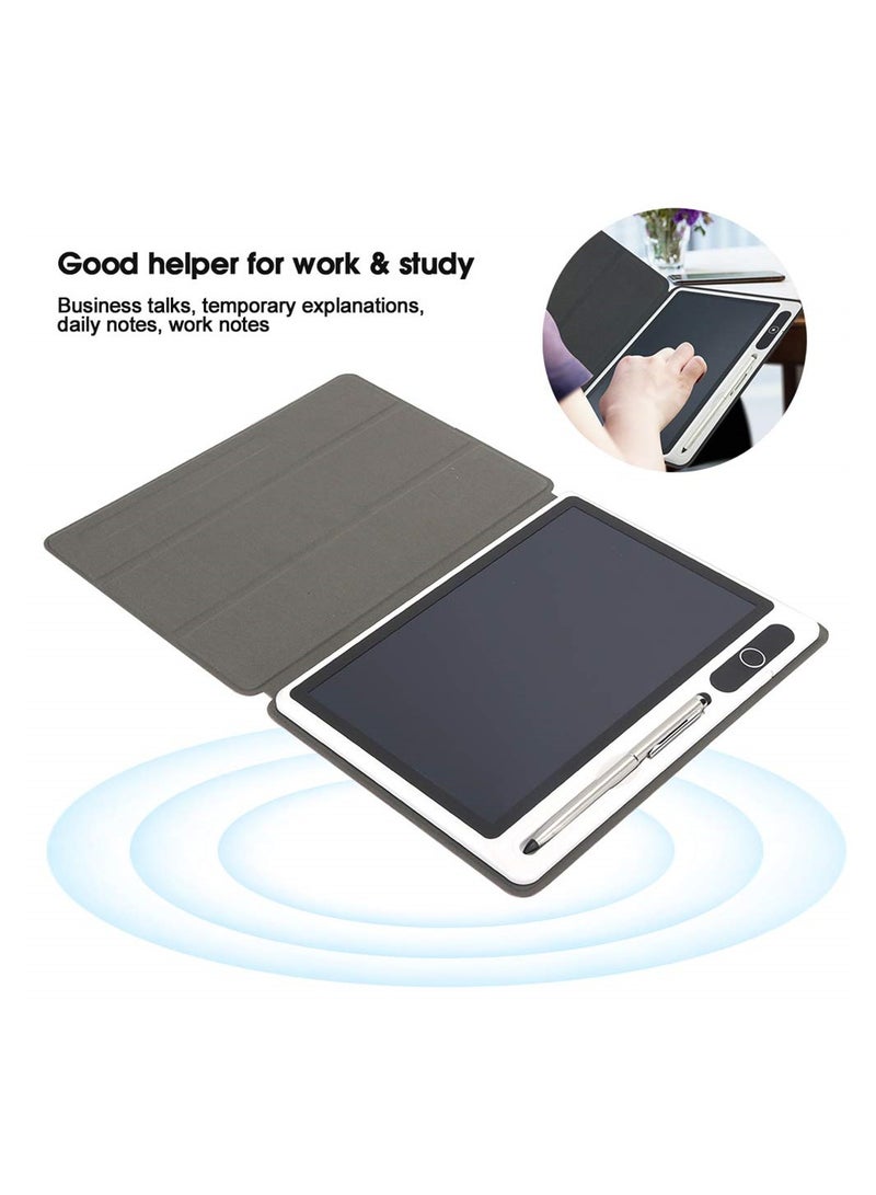 SYOSI LCD Writing Tablet, 10 Inch Colorful Kids Drawing Tablet, Electronic Writing Board Drawing Tablet with Faux Leather Case Handwriting Board for Work Study Daily Notes - Image 4