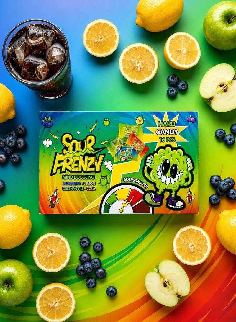 Sour Frenzy Sour Fruits Candy - 60g - Pack of 2 - Image 2