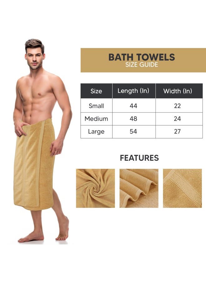 Utopia Towels 4 Pack Premium Bath Towels Set, 27 by 54 Inches, 100% Ring Spun Cotton 600GSM, Lightweight and Highly Absorbent Quick Drying Towels, Perfect for Daily Use, Beige - Image 2