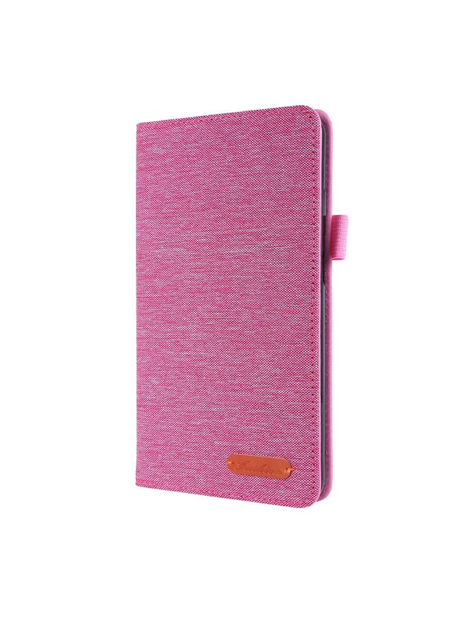 Lenovo Tab M7/m8/m10 Protective Case Denim Fabric Shell Stand For Tablet Computers E-books Case Various Colors Available-Color:Pink-Applicable Model:Small P11 /J606F - Image 1