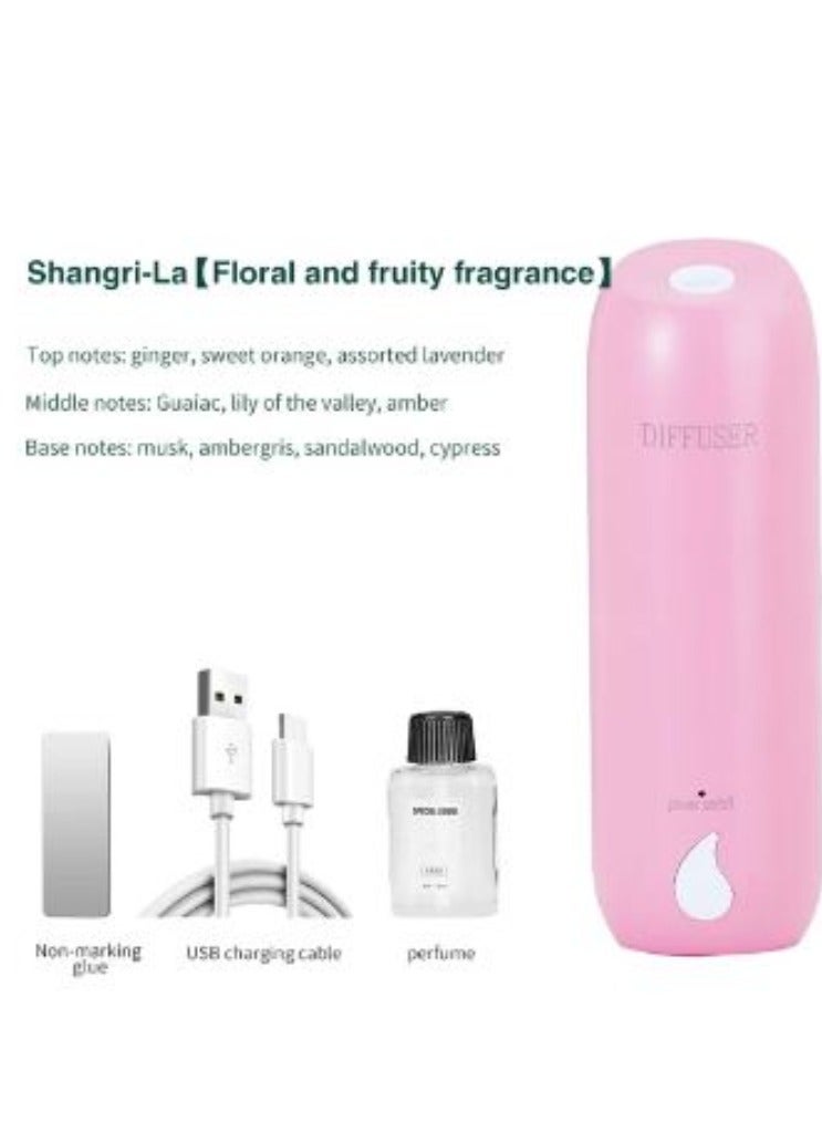 ارواق ناشر زيت عطري 100 متر مكعب 45 مل (شانغريلا/عطر الأزهار والفواكه) 3 أوضاع ناشر رائحة يعلق على الحائط عطر الغرفة المنزل المرحاض الفندق أجهزة تنقية الهواء المرطب - Image 1