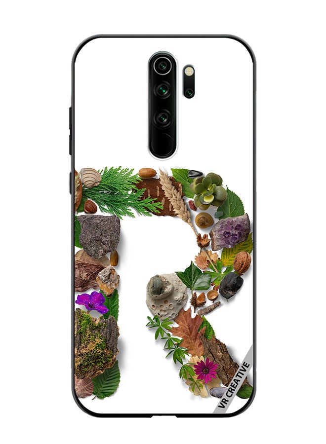 Protective Case Cover For Xiaomi Redmi Note 8 Pro Alphabet R Design Multicolour