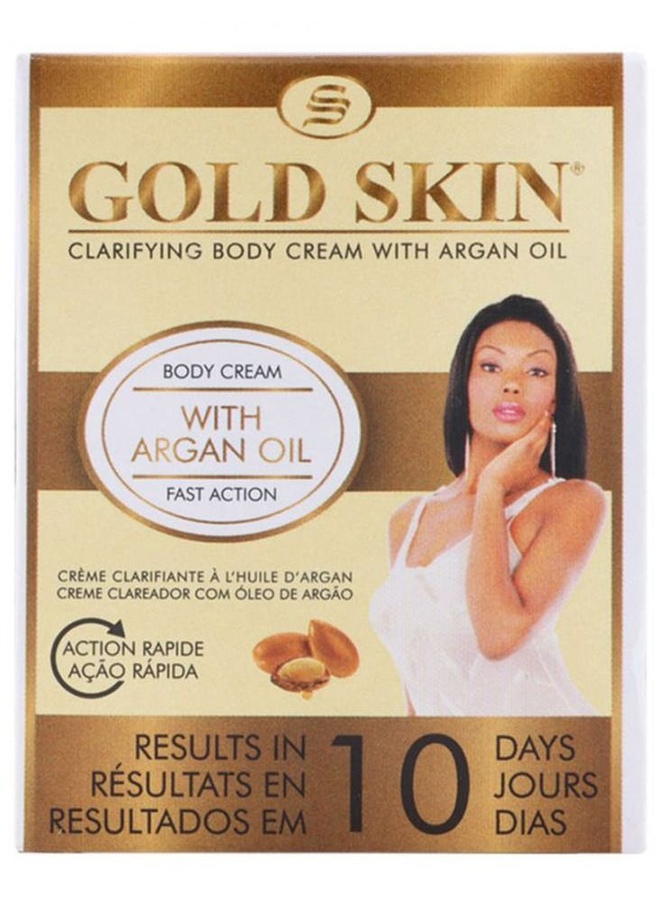 gold skin Clarifying Body Cream With Argan Oil 140ml  - Image 1