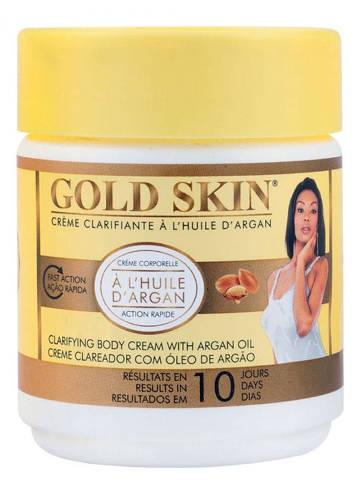 gold skin Clarifying Body Cream With Argan Oil 140ml  - Image 2