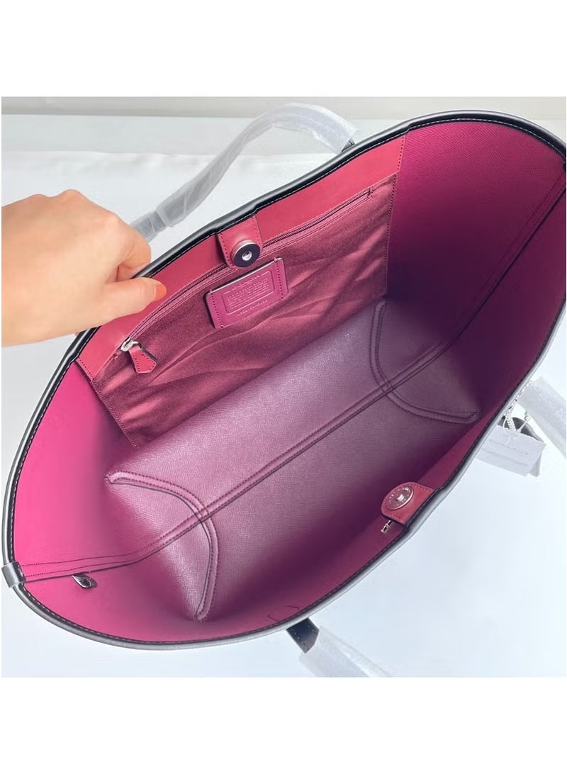 coachoutlet Coach City Tote Bag In Signature Canvas Women's Fashion Versatile Large Capacity Large Size Handheld Shoulder Bag Tote Bag - Image 4