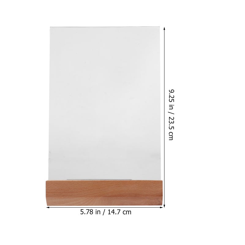 Display Stand Holder for Certificates, Diplomas with Stable Wooden Base, A5 Size - Image 2