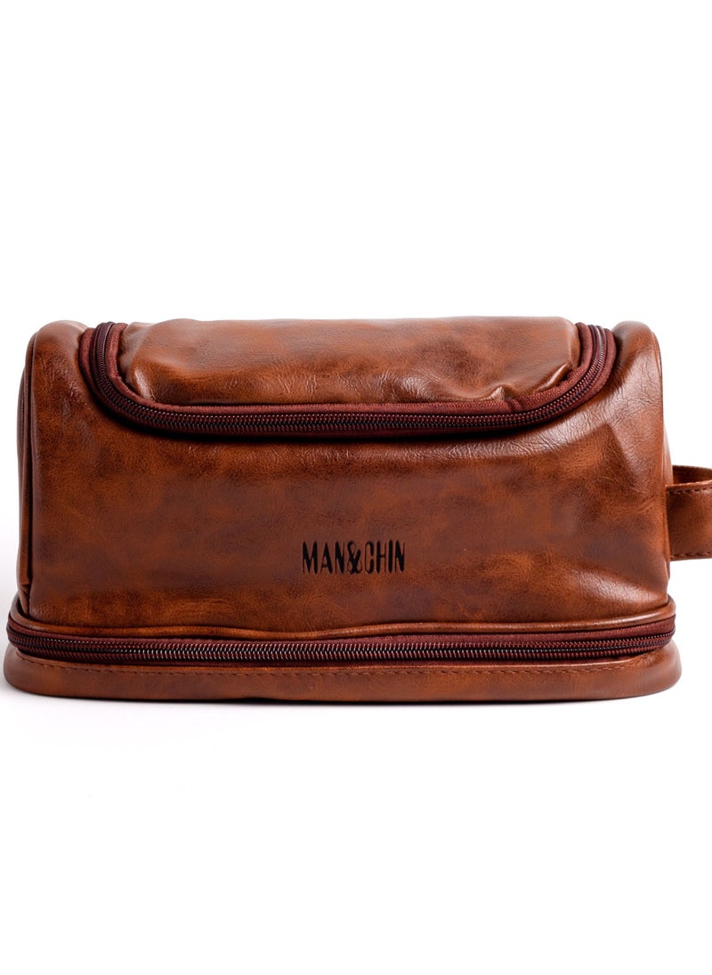 MAN&CHIN Men Leather Travel Bag  - Image 2