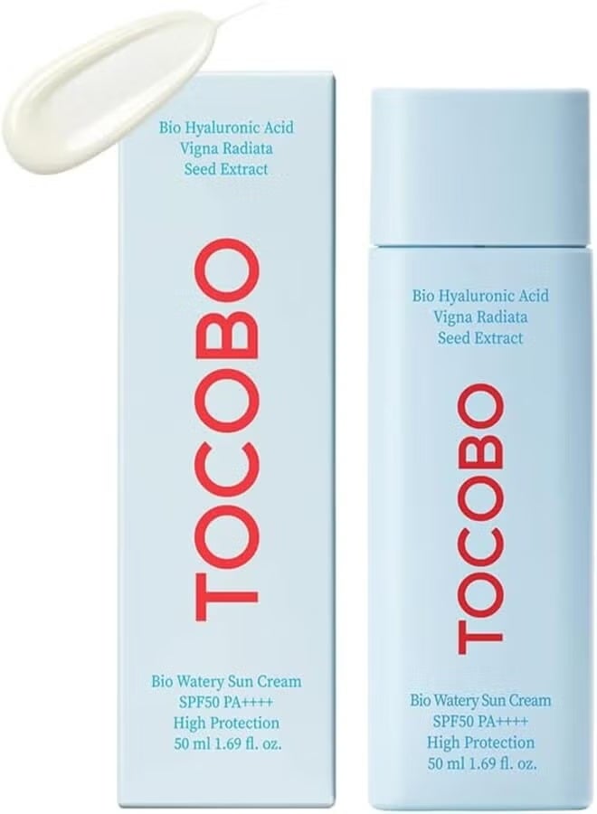 Water-based sunscreen cream, blue