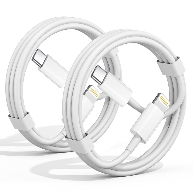 Exeric USB C to Lightning Cable 3FT [Apple MFi Certified] iPhone Fast Charger Type C to Lightning Cable for iPhone 14 13 12 11 Pro Max Xr Xs 8 7 6 Plus SE (2Pack) - Image 1
