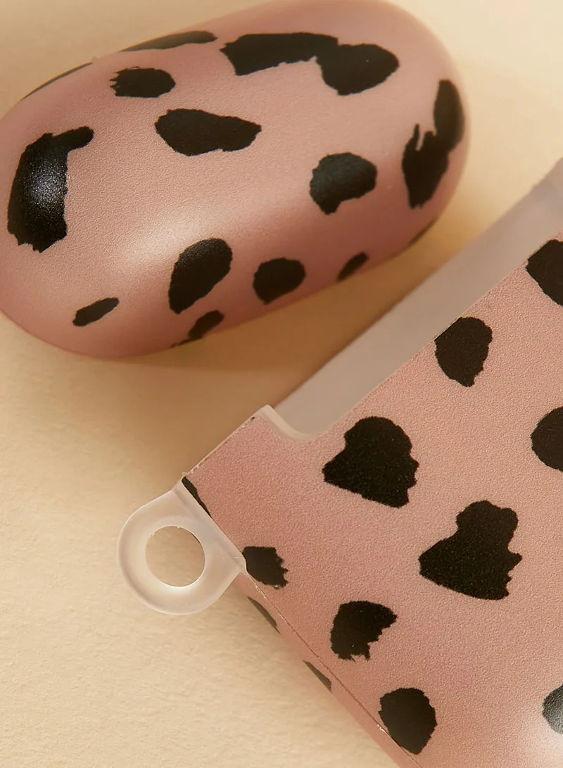 COCONUT LANE Tan Spots Airpods Case