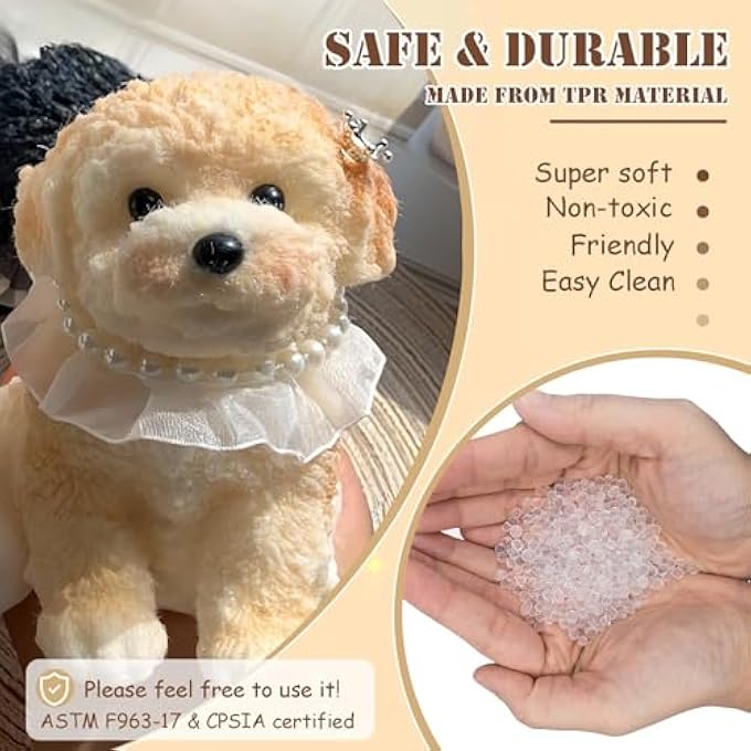 YJPPDD Dog Squishy Squeeze Toys, Chubby Teddy Squishies Toys for Adult/Kids, Soft Squishies Stress Balls, Novelty Fidget Toy for Stress Relief for Christmas(Cream Color, Teddy) - Image 4