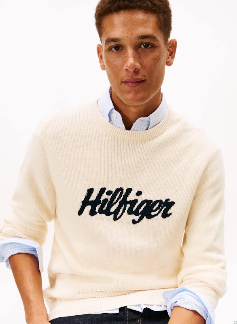 TOMMY HILFIGER Seasonal Graphic Pullover Sweater - Image 1