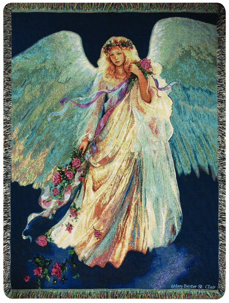 Manual Inspirational Collection 50 x 60Inch Tapestry Throw Messenger of Love