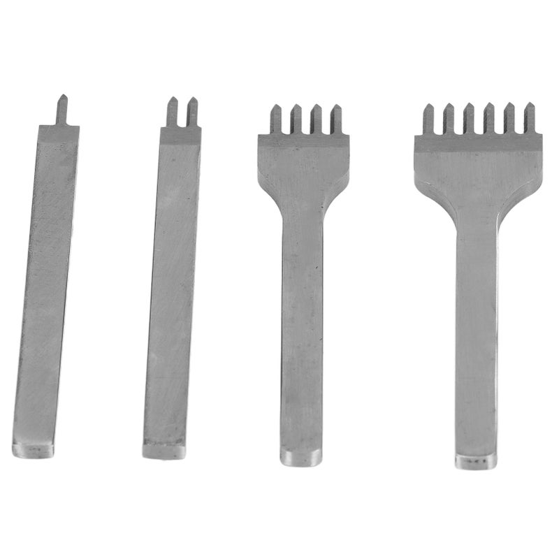 Diamond Lacing Stitching Chisel Set DIY Leather Craft Kits HSS Punching Stamping Prong Chisel5mm Spacing - Image 3
