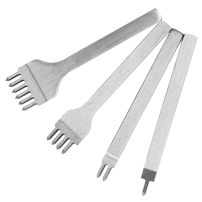 Diamond Lacing Stitching Chisel Set DIY Leather Craft Kits HSS Punching Stamping Prong Chisel5mm Spacing - Image 2