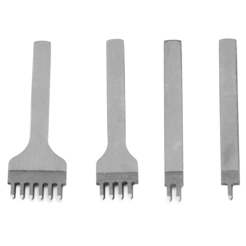 Diamond Lacing Stitching Chisel Set DIY Leather Craft Kits HSS Punching Stamping Prong Chisel5mm Spacing - Image 4