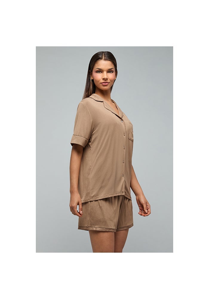 R&B Solid Shorty Pyjama Set - Image 3