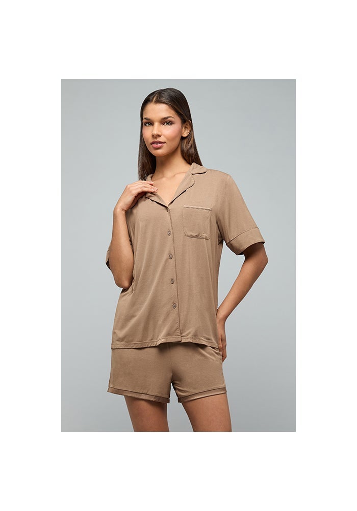 R&B Solid Shorty Pyjama Set - Image 2