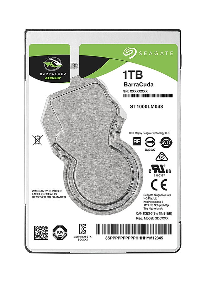 سيجيت محرك أقراص صلبة HDD داخلي باراكودا بواجهة ساتا 2.5 بوصة 1 TB - Image 1