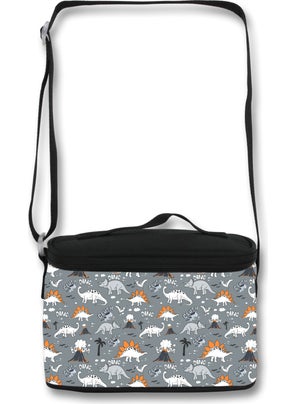 Famebag -Ümit Bag Black Gray Dinosaur School Bag Nutrition and Pencil Bag Set  - Image 4