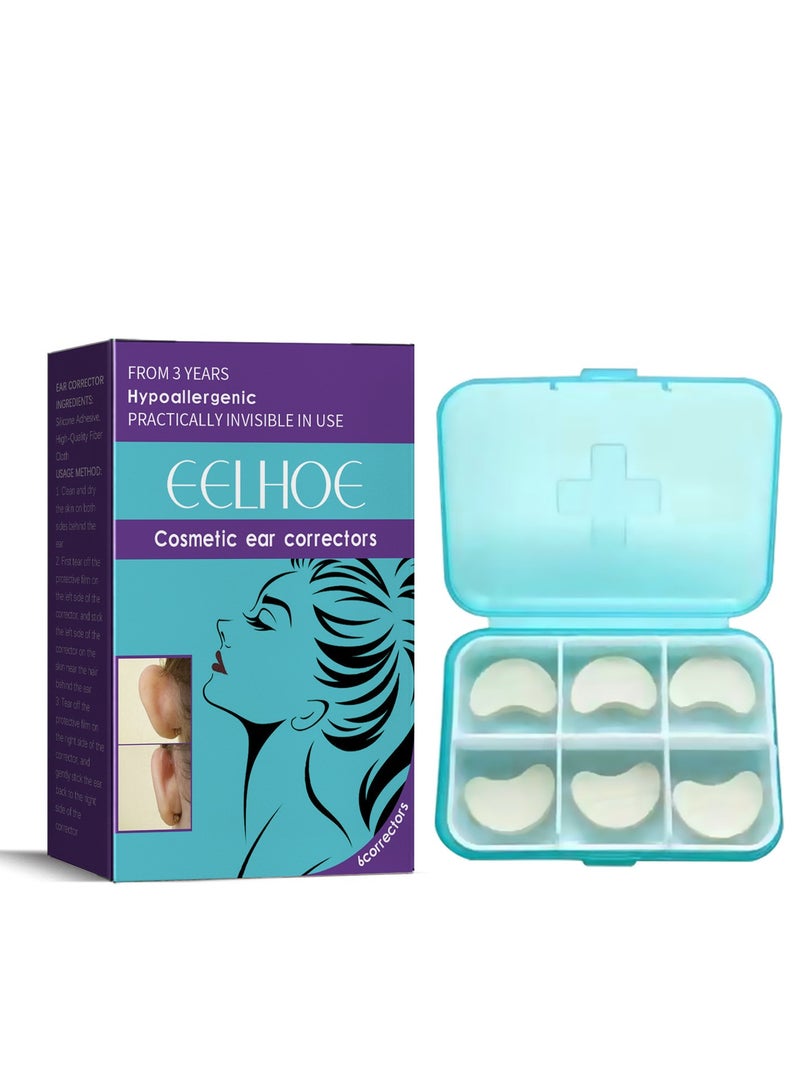 EELHOE 6 Count Cosmetic Discreet Protruding Ear Corrector - Corrective Ear Care Products for Ear Pinning without Surgery from 3 Years of Age. - Image 1