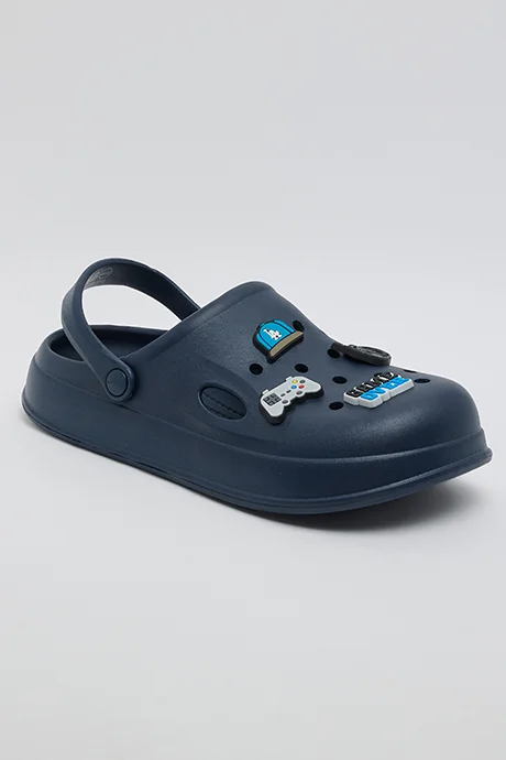R&B Charm Detail Slingback Clogs