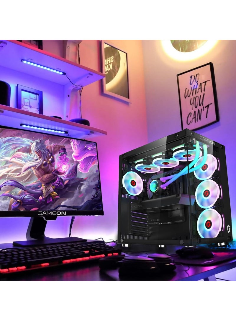 Generic MAX AIR GAMING & WORKSTATION TOWER PC 9TH GEN: CORE I5 | RX 580 8GB GRAPHICS | 16GB RAM | 1TB NVME/SATA SSD | Windows 10 | WIFI BT READY RGB - Image 4